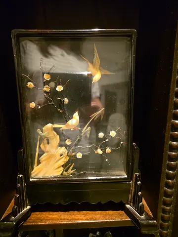 Vintage chinese mother of pearl decoration frame ...over 50 year old