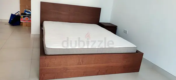 Ikea King size bed with mattress available in perfect condition