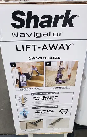 Shark NV352 Navigator Lift Away Upright Vacuum with Wide Upholstery and Crevice Tools, Lavender