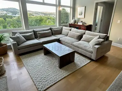 West Elm Harmony feather 🪶 filled Corner Sofa