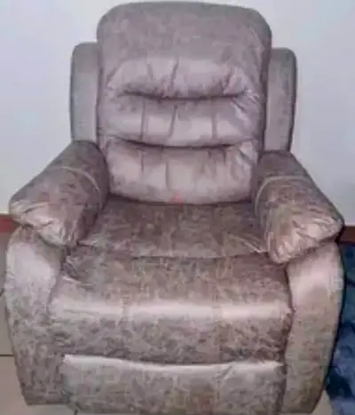 1 seater recliner sofa gray color
