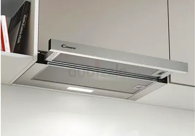 Candy 60cm Telescopic Canopy Cooker Hood - Stainless Steel