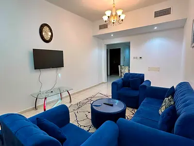One bedroom and living room / Fully furnished / Two bathrooms / Close to Dubai exit / Al Qasimia / Sharjah