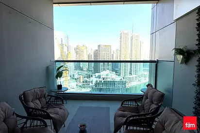 Large Balcony | High Floor | Furnished