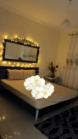 Bed mattress mirror & wardrobe