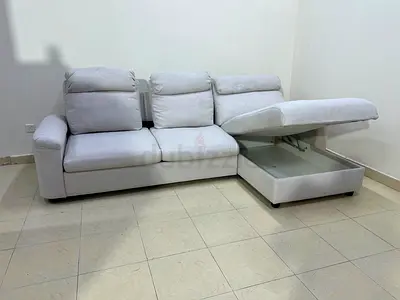 Selling in excellent Condition IKEA Lidhult L Shape Sofa Bed with Storage