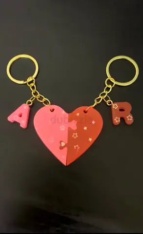 Resin Best Friend keychain