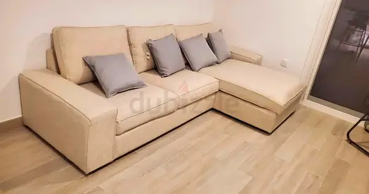 IKEA Kivik L Shape Sofa Beige Excellent condition