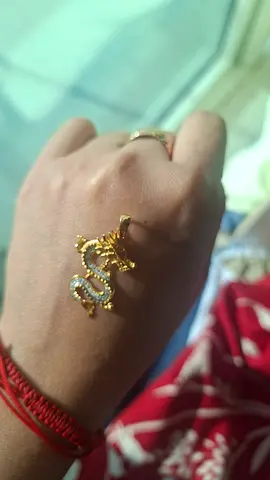 Gold-tone dragon pandant,