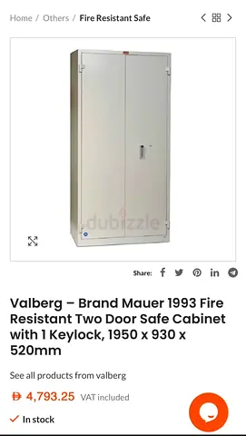 Fireproof metal Cupboard
