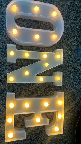 Light-up Marquee Letters "ONE" - Decorative LED Sign