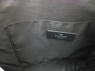 Valentino Garavani black pouch bag - authentic interior label