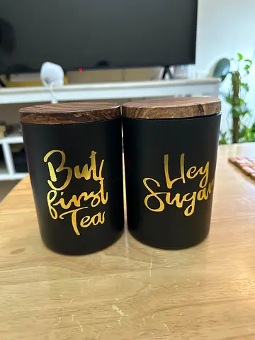 Home box tea coffee sugar jar- Set of 2 for Sale