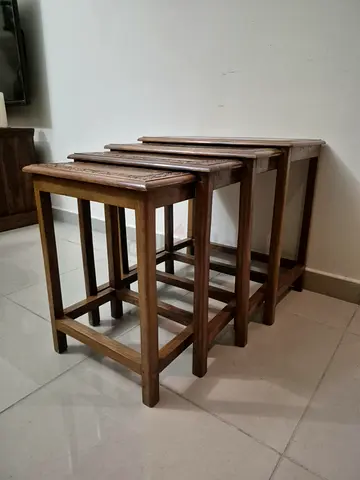 teak wood nest of tables