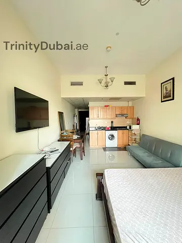 Fully Furnished Studio | Balcony | 4 Cheques