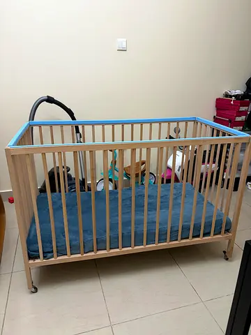 IKEA Baby Crib (Customized) Bed Cradle Bassinet Cot with wheels