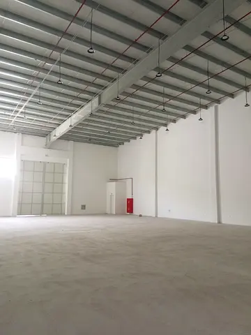 Location: Al Jurf Industrial 1. Warehouse Area: 5,500 sq. ft. Electricity: 25 kW. Suitable for storage, logistics, workshops, and various industrial a
