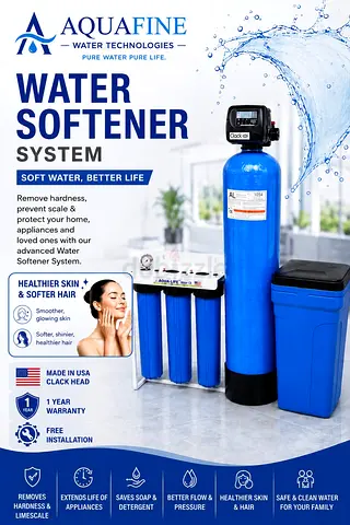 AquaFine Water Softener System with Clack Head