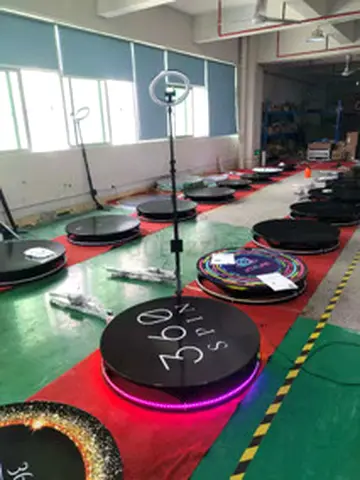 360 Video Booth Platform with LED Lights