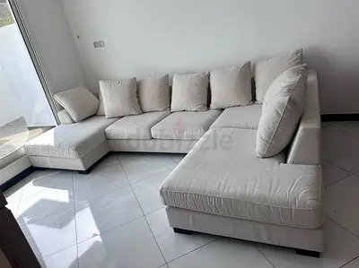 The One Kingston U Shape Sofa Beige
