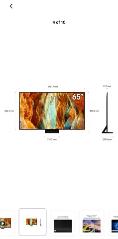 65-inch LED Smart TV (65") - Slim Design, Good Condition