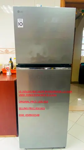 LG FRIDGE 315L DOUBEL DOOR