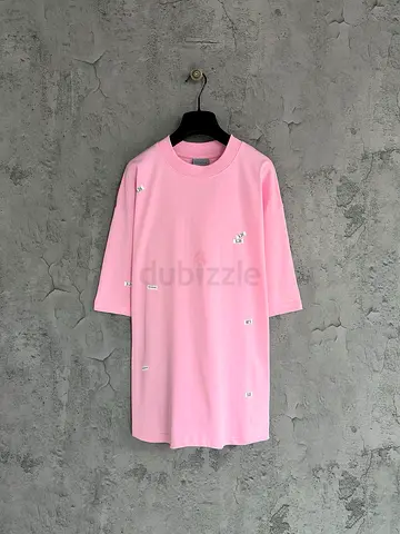 Balenciaga men's premium quality oversized pink t shirt