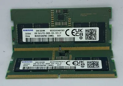 Samsung 16GB (2x8GB) DDR5 5600MHz Laptop RAM SODIMM - Matched Pair
