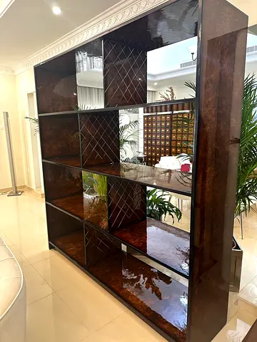 Italian BENTLEY Home Eastwood Bookshelves bookcase shelf library divider L160 D50 H211 cm