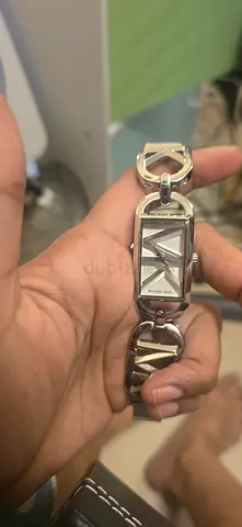Michael Kors stainless steel logo link bracelet - good used condition