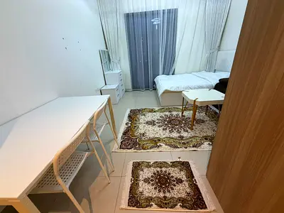 Studio / Furnished with hotel-style furniture / Free internet, swimming pool, gym, and parking / Maryam Island / Al Khan / Sharjah
