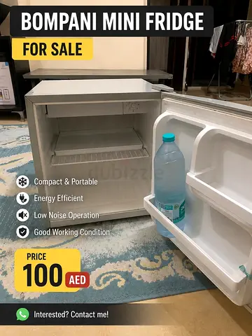 Bompani Mini Fridge - Compact, Working Condition (100 AED)