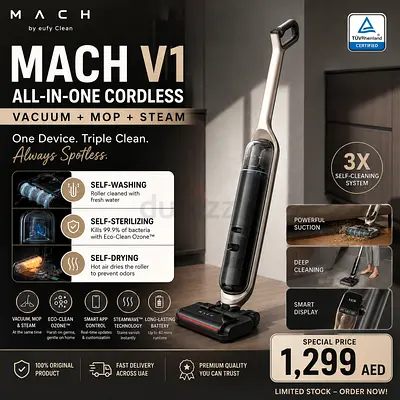 NEW Eufy MACH V1 All-in-One Cordless Vacuum Mop