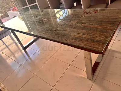 Heavy Railway Wood Dining Table Only