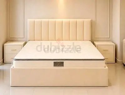 Brend New fabric wooden Queen size 160x200 Bed with Madical Top memory foam matress Available 20 cm