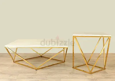 Marble coffee and side table
