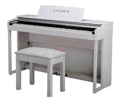 Brand New Chloris CDU-360 White Upright Digital Piano | 88 Weighted Hammer Action Keys