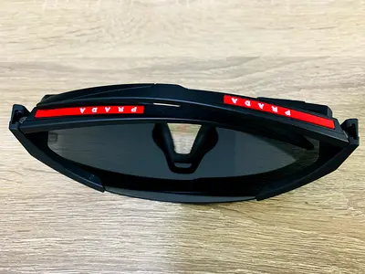 Prada Linea Rossa Sunglasses SPS04W DG0-06F Black Rubber 39-137-130