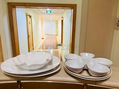 White Ceramic Serving Bowls and Plates Set - Good Condition