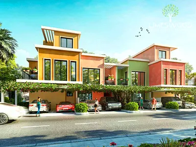 Elegant 3BR Townhouse | Portofino at DAMAC Lagoons