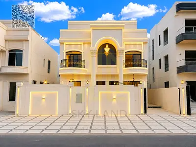 A luxurious classic-style villa in the Al-Haliou 2 area, strategically located next to Azha Mall, with the price including registration fees.