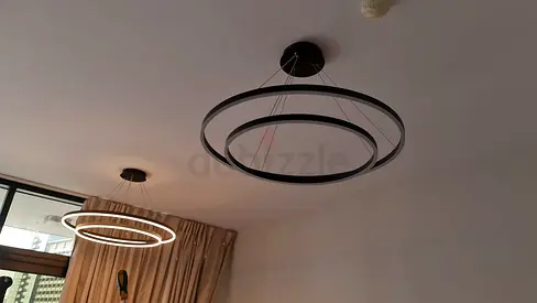 Modern Double Ring LED Chandelier