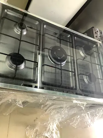 Built-in5-Burner Gas Hob — Stainless Steel, Good Condition