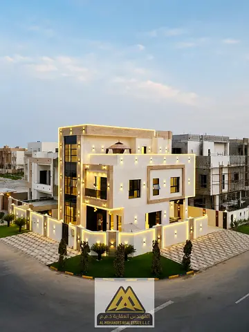 No registration fees The finest and most beautiful villas available in Al Zahia area Corner villa and modern finishes with a large area swimming pool