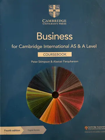 Cambridge Business for Cambridge International AS & A Level - Coursebook (4th edition)