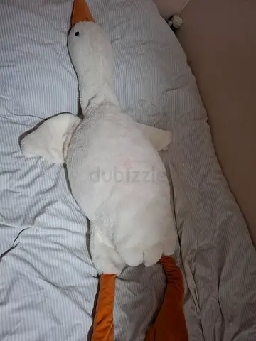 Large white plush goose/duck soft toy