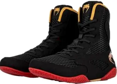 Venum Giant Low Boxing Shoes Black and Gold