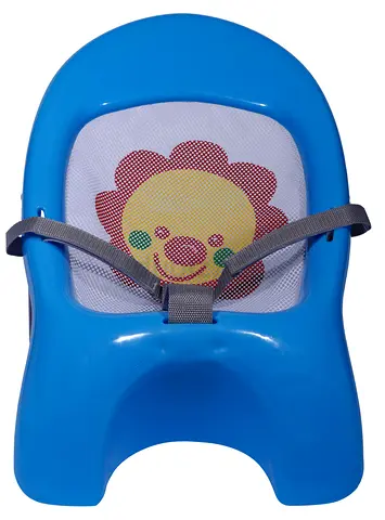 Throw away price.. Juniors Blue Baby Bath Seat with Safety Strap from babyshop