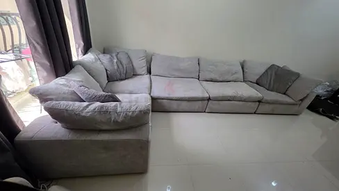 Almost Brand new condition __pan Emirates Pianca 6 Piece feather filled sofa