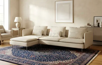Premium Saudram Sofa Featuring Modern Look, Strong Steel Base, Soft Fabric Finish and Excellent Comf